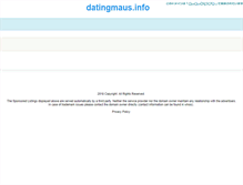 Tablet Screenshot of datingmaus.info